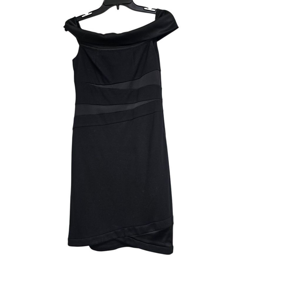 Halston Heritage Black Dress‎ Women Medium